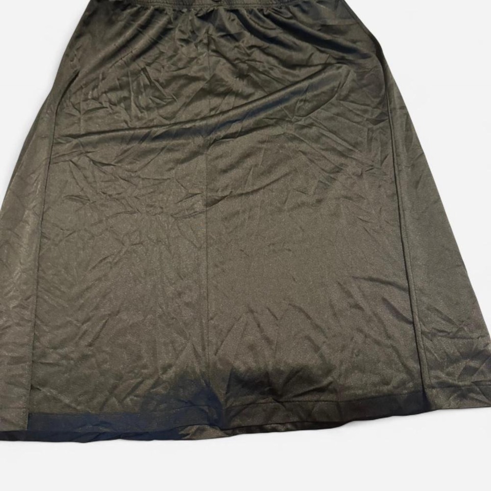 Vintage Black Satin Skirt
